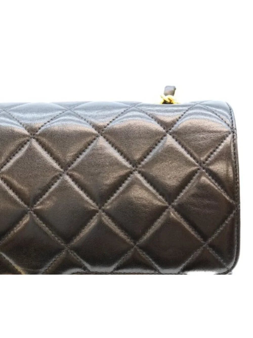 Chanel Black Lamb Double Flap Limited Edition Quilted 23 Chain